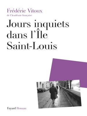 cover image of Jours inquiets dans l'Île Saint-Louis
